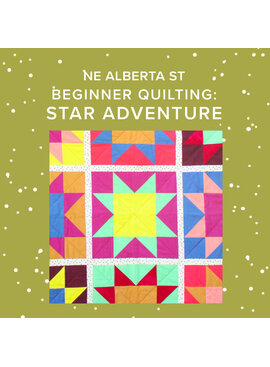 Vivien Wise FOUR SPOTS LEFT! Thursdays, April 30th, May 7th, 14th, 28th, & June 4th, 5pm-8pm - Beginner: Star Adventure Quilt