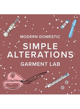 Colleen Connolly THREE SPOTS LEFT! Fridays, May 15th & 22nd, 1:30pm-4:30pm - Garment Lab: Simple Alterations