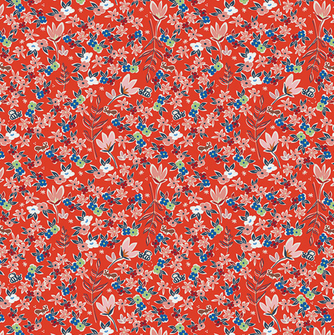 Art Gallery Minimo by Amy Sinibaldi Garden of Dreams Crimson