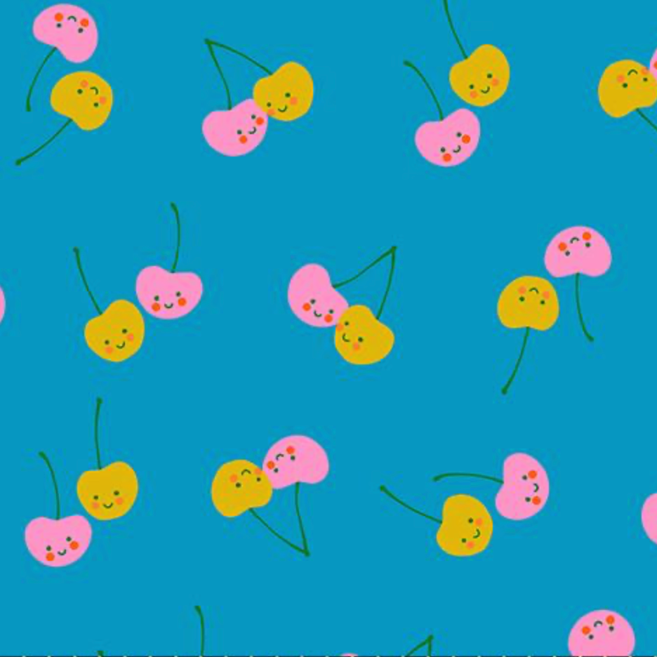 Ruby Star Society Trinketry Neon Bright Blue Cherries