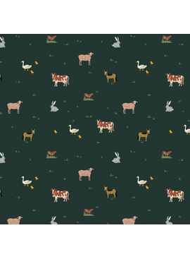 Rifle Paper Co Gracie by Rifle Paper Co. Farm Animals Evergreen