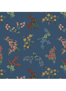 Rifle Paper Co Gracie by Rifle Paper Co. Floral Amelia Sapphire