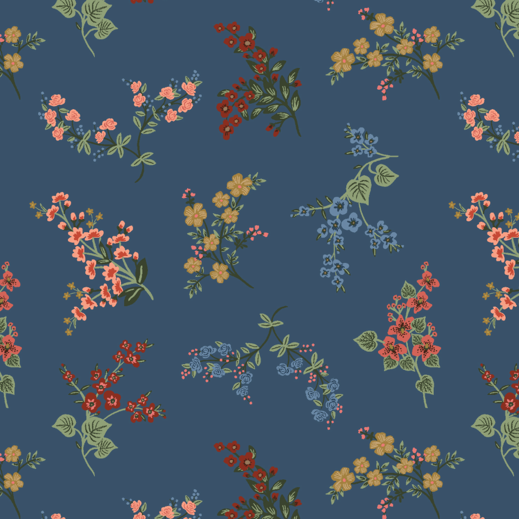 Rifle Paper Co Gracie by Rifle Paper Co. Floral Amelia Sapphire