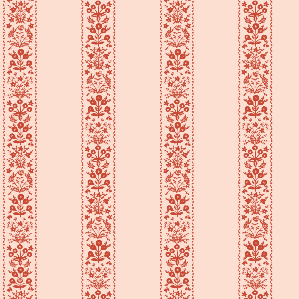 Rifle Paper Co Gracie by Rifle Paper Co. Estee Stripe Pink