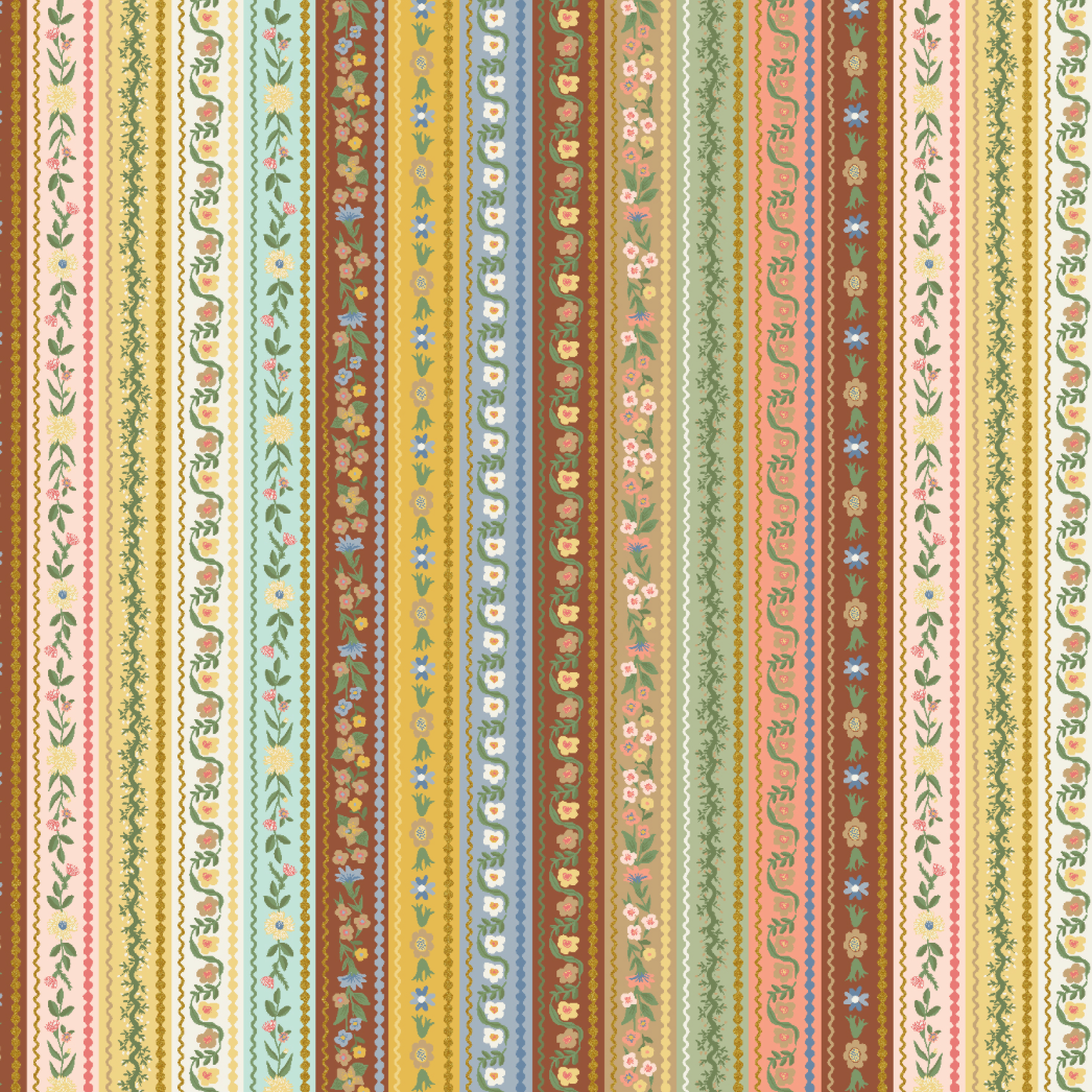 Rifle Paper Co Gracie by Rifle Paper Co. Gemma Yellow Metallic