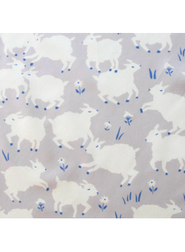 Birch Fabrics Homestead Little Lamb Fog Poplin