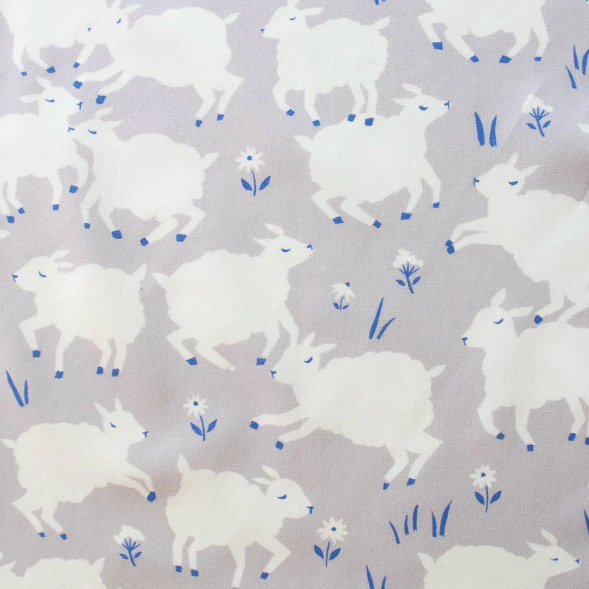 Birch Fabrics Homestead Little Lamb Fog Poplin