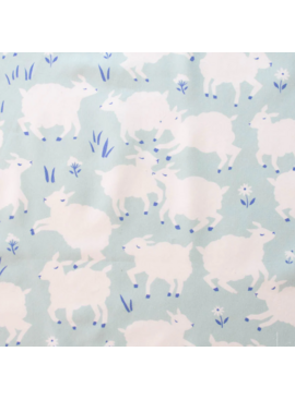 Birch Fabrics Homestead Little Lamb Mint Poplin