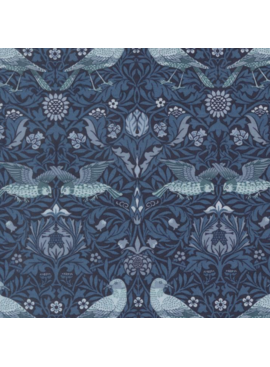 Moda Morris Muse Birds Damask Twilight