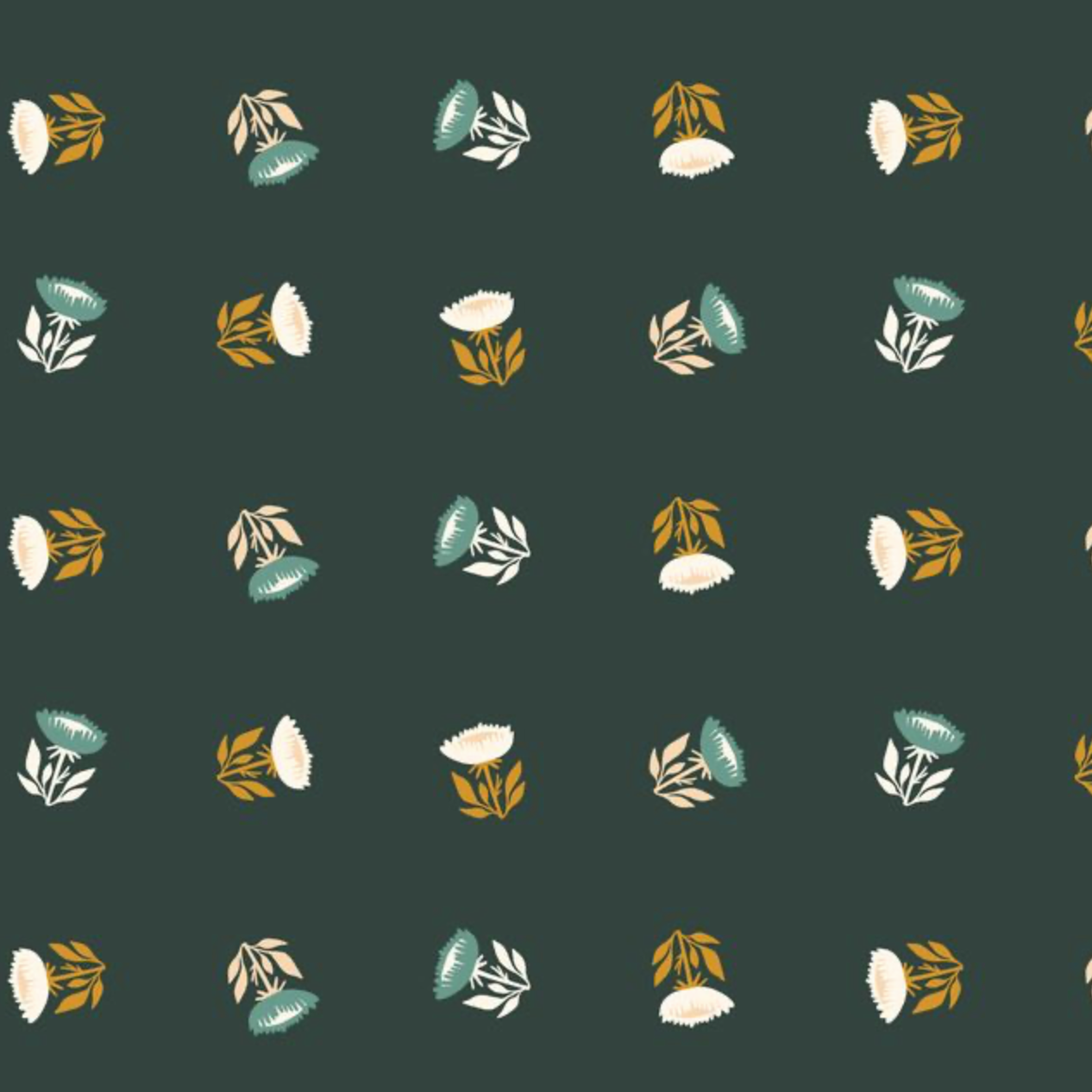 Cloud 9 Fabrics Kindred Comforts by Tanya Celia Waltz Pine Green