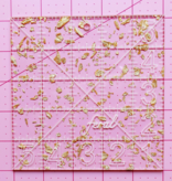 Feral Notions Golden Charm Square Ruler 5"