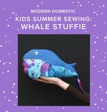 Vivien Wise THREE SPOTS LEFT! Kids (8-18 yrs) Summer Sewing: Whale Stuffie Friday, June 26th, 10am-1pm