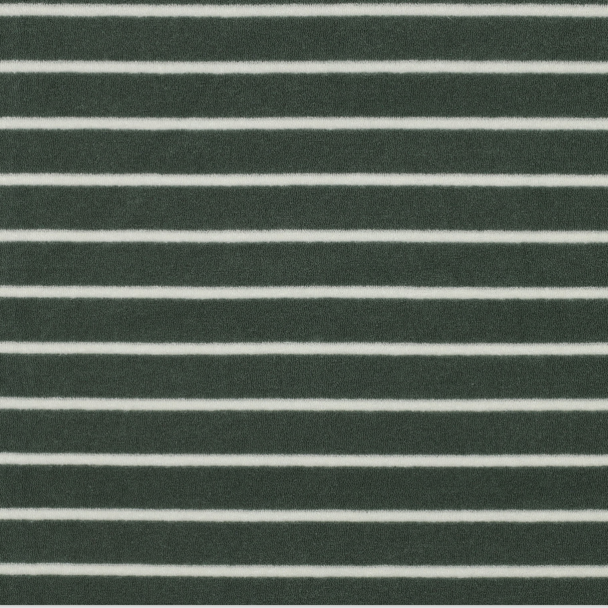 Verhees Stretch Terry Toweling Striped Sage/Ecru