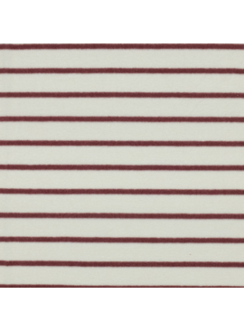 Verhees Stretch Terry Toweling Striped Mauve/Ecru