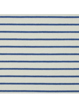 Verhees Stretch Terry Toweling Striped Light Blue/White