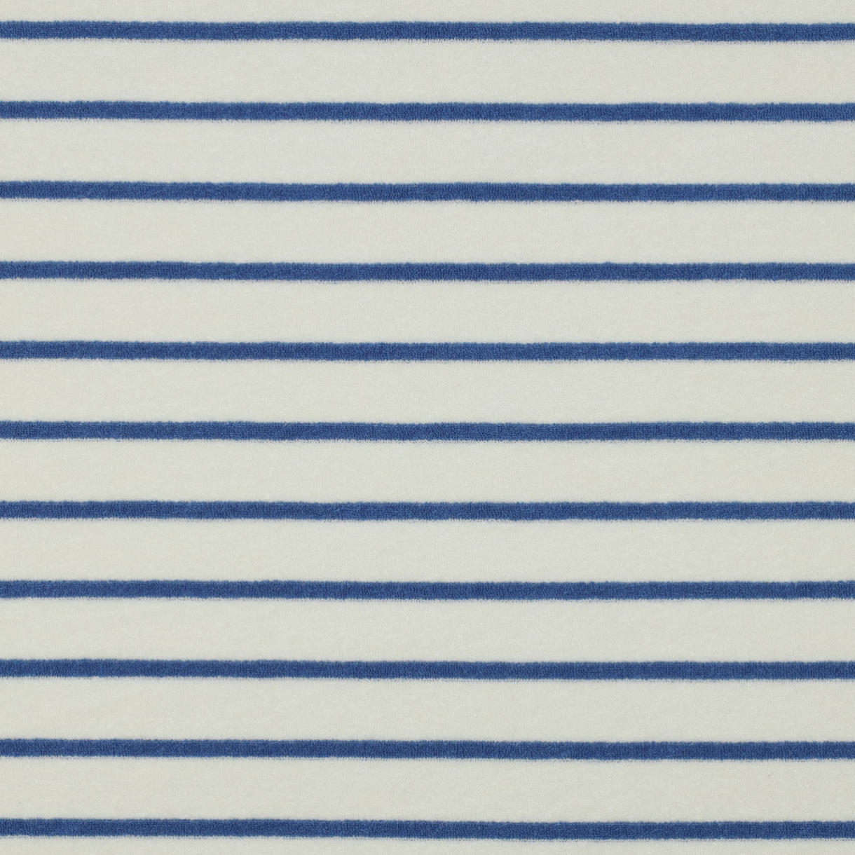 Verhees Stretch Terry Toweling Striped Light Blue/White