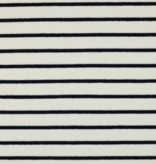 Verhees Stretch Terry Toweling Striped Dark Blue/White