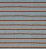 Verhees Stretch Terry Toweling Striped Blue/Brown