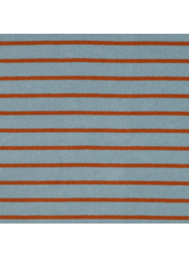 Verhees Stretch Terry Toweling Striped Blue/Brown