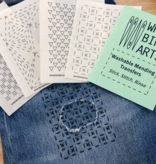 Wren Bird Arts Mending Embroidery Transfers #4 Green