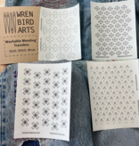 Wren Bird Arts Mending Embroidery Transfers #8 Craft Brown