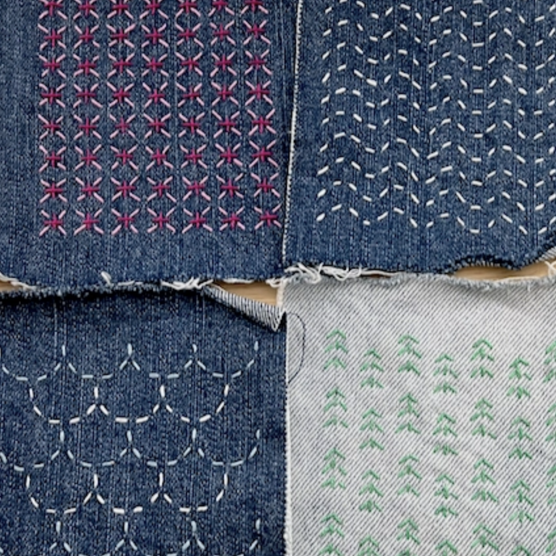 Wren Bird Arts Mending Embroidery Transfers #11 Neon Green