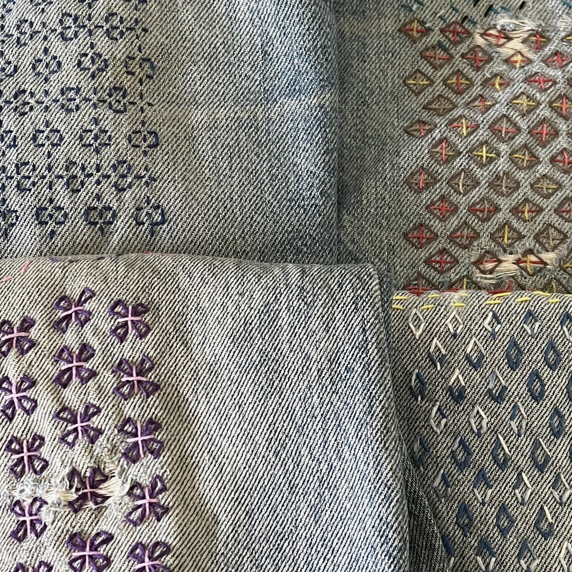 Wren Bird Arts Mending Embroidery Transfers #8 Craft Brown