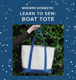 Aliya Hoff-Vanoni Learn to Sew: Boat Tote, Sundays, June 7th & 14th, 2p-4:30pm