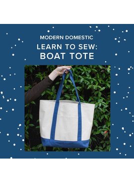 Aliya Hoff-Vanoni CLASS FULL! Sundays, June 7th & 14th, 2pm-4:30pm - Learn to Sew: Boat Tote