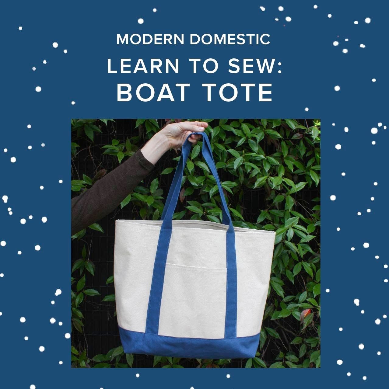 Aliya Hoff-Vanoni Learn to Sew: Boat Tote, Sundays, June 7th & 14th, 2p-4:30pm