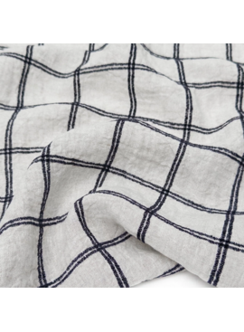 Gordon Fabrics Ltd. Bella Check Oatmeal Black
