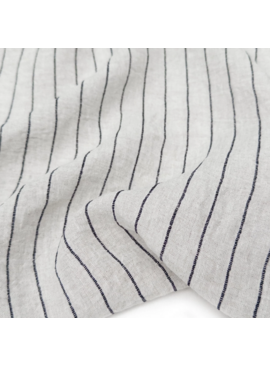Gordon Fabrics Ltd. Bella Stripe Oatmeal Black
