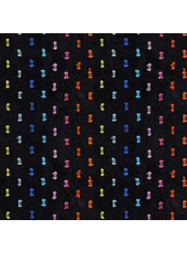 Ruby Star Society Warp Weft Mystic Fable Swiss Dot Black