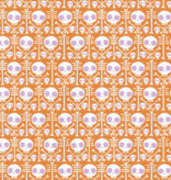 Cloud 9 Fabrics Dem Bones X-ray Orange