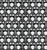 Cloud 9 Fabrics Dem Bones X-ray Black