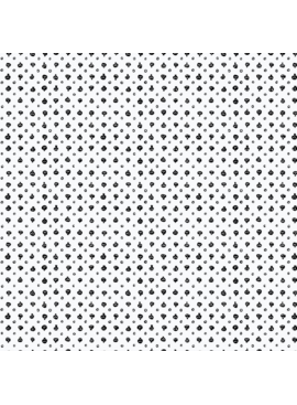 Cloud 9 Fabrics SALE Dem Bones Skull Dot Black