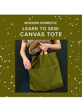 Rachel Halse Saturday, June 20th, 5:30pm-9pm - Learn to Sew: Canvas Tote