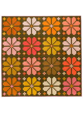 Lo & Behold Stitchery Lo & Behold Knitted Blooms Quilt Pattern