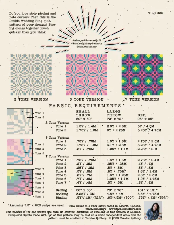 Taralee Quiltery Taralee Quiltery Always and Forever Quilt Pattern