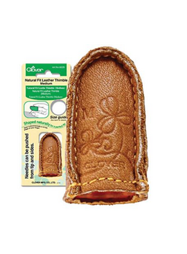 Clover Clover Natural Fit Leather Thimble Medium