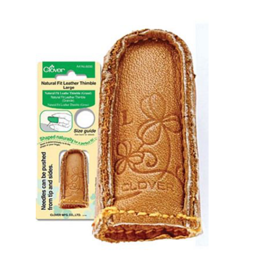 Clover Clover Natural Fit Leather Thimble Large