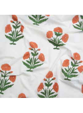 Fableism Supply Co Indian Block Prints Cottage Boho Floral Sienna