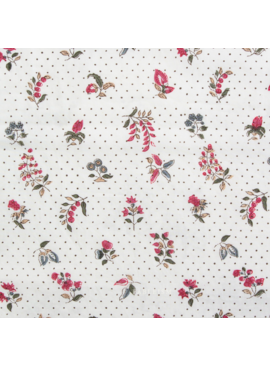 Fableism Supply Co Indian Block Prints Cottage Dottie Floral Cream