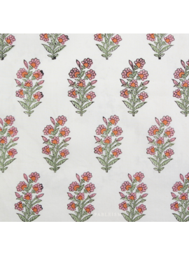 Fableism Supply Co Indian Block Prints Cottage Wild Floral Blushing