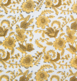 Fableism Supply Co Indian Block Prints Cottage Country Floral Yellow