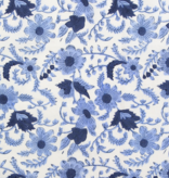 Fableism Supply Co Indian Block Prints Cottage Country Floral Blue