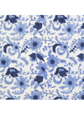 Fableism Supply Co Indian Block Prints Cottage Country Floral Blue