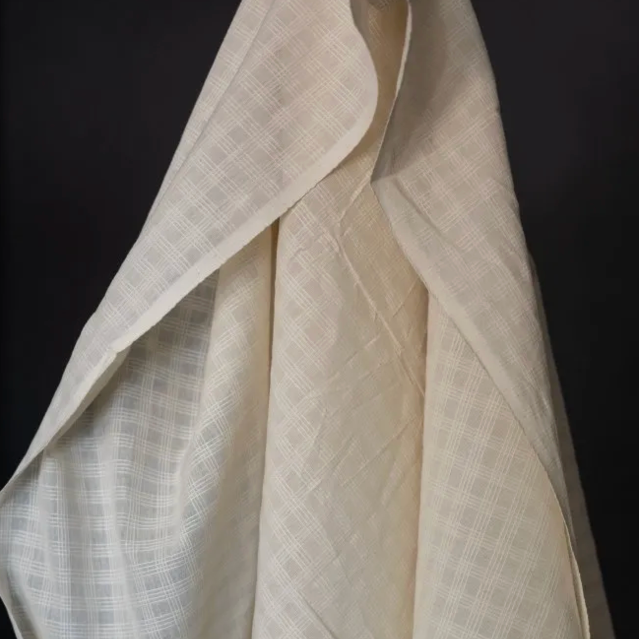 Merchant & Mills Merchant & Mills Chequered Stripe Sheer Natural Indian Cotton