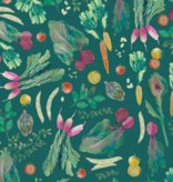 Lewis & Irene Vegetable Patch Teal