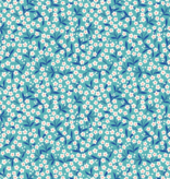 Lewis & Irene Boho Blooms Turquoise and Blue Flower Sprigs